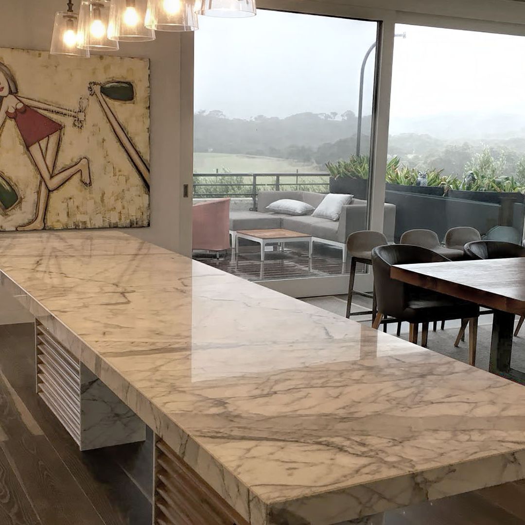 Marble Kitchen Bench Restoration
